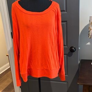 Orange thin sweatshirt